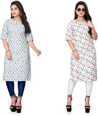 deshmi fashion Women Printed A-line Kurta(Multicolor)
