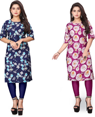 VAISALICREATION Women Printed A-line Kurta(Multicolor)