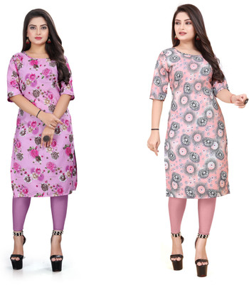 PAFASHION Women Printed A-line Kurta(Multicolor)