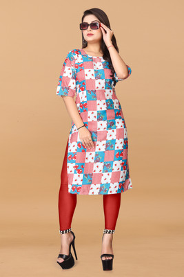 VAISALICREATION Women Printed Straight Kurta(Multicolor)