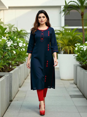 AAI MOGAL Women Self Design Kurta(Multicolor)