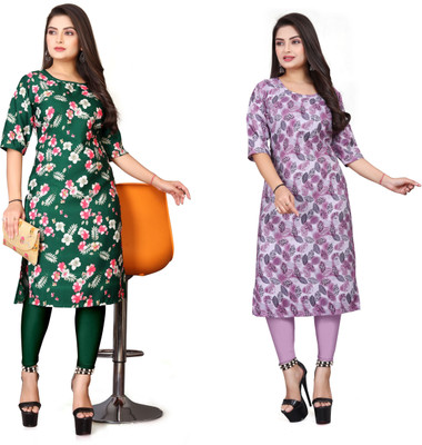 Sonali Impex Women Printed A-line Kurta(Multicolor)
