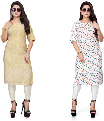 Rd fashion Women Printed A-line Kurta(Multicolor)