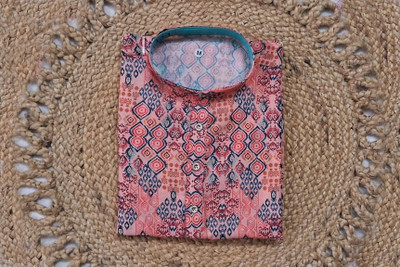 ranpariya group Men Geometric Print A-line Kurta(Multicolor)