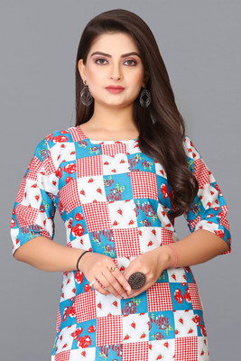 Vishwa Collection Mall Women Printed A-line Kurta(Multicolor)