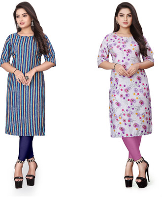 Rd fashion Women Printed A-line Kurta(Multicolor)