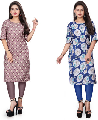 HARISH TEXTILE Women Printed A-line Kurta(Multicolor)