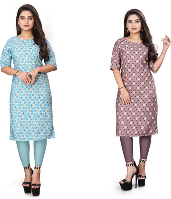 deshmi fashion Women Printed A-line Kurta(Multicolor)