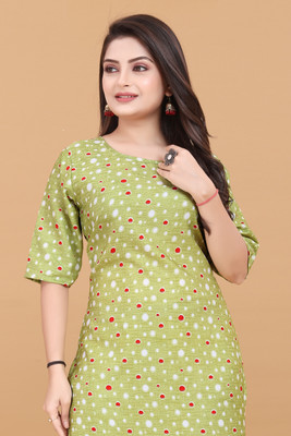 TITHIGARMENT Women Printed A-line Kurta(Multicolor)