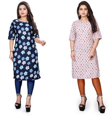 VAISALICREATION Women Printed A-line Kurta(Multicolor)