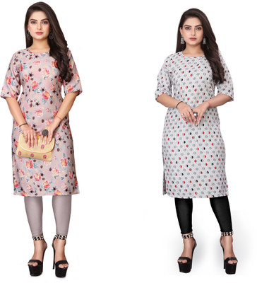 Sonali Impex Women Printed A-line Kurta(Multicolor)