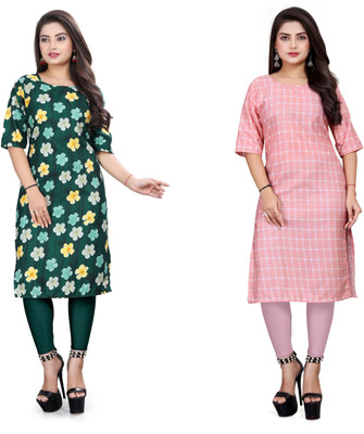 JAYA DESIGNER Women Printed A-line Kurta(Multicolor)