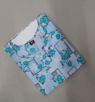 JAYA DESIGNER Women Printed A-line Kurta(Blue)