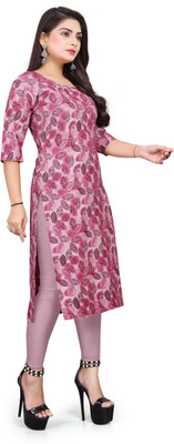 KNG TEXTILE Women Printed A-line Kurta(Multicolor)