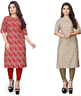 Jayshree Fab Women Printed A-line Kurta(Multicolor)