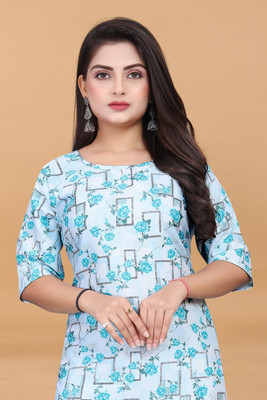 PAFASHION Women Printed A-line Kurta(Multicolor)