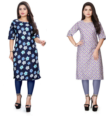 JAYA DESIGNER Women Printed A-line Kurta(Multicolor)