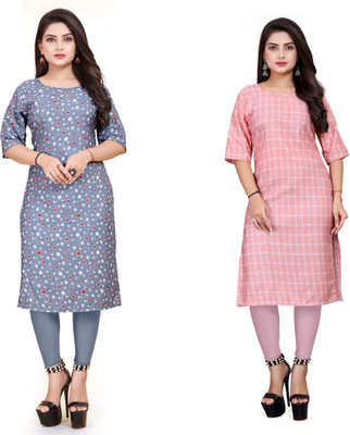 VAISALICREATION Women Printed A-line Kurta(Multicolor)