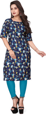 TITHIGARMENT Women Printed A-line Kurta(Multicolor)