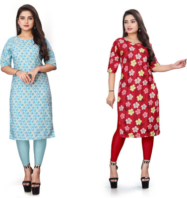 deshmi fashion Women Printed A-line Kurta(Multicolor)