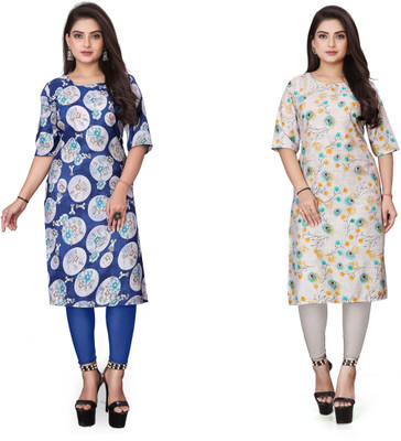 DB COLLECTION Women Printed A-line Kurta(Multicolor)