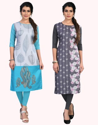 DSK STUDIO Women Printed A-line Kurta(Multicolor)