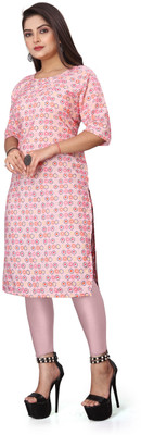 HARISH TEXTILE Women Printed A-line Kurta(Multicolor)