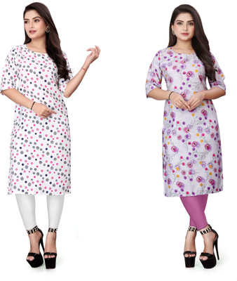 Vishwa Collection Mall Women Printed A-line Kurta(Multicolor)