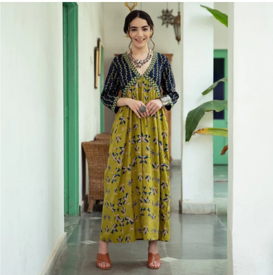 Etzin Flared/A-line Gown(Green)