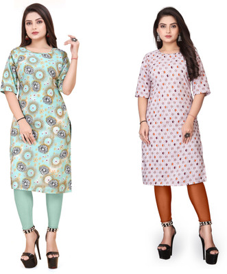 Vishwa Collection Mall Women Printed A-line Kurta(Multicolor)