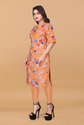 Rd fashion Women Printed A-line Kurta(Multicolor)