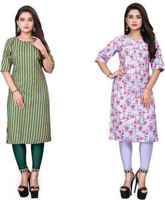 Jayshree Fab Women Printed A-line Kurta(Multicolor)