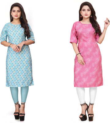 Jayshree Fab Women Printed A-line Kurta(Multicolor)