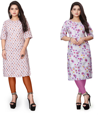 deshmi fashion Women Printed A-line Kurta(Multicolor)