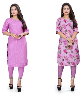 deshmi fashion Women Printed A-line Kurta(Multicolor)