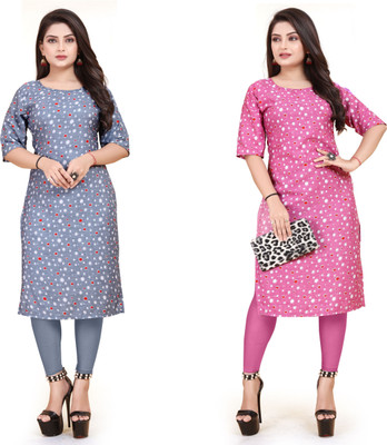VAISALICREATION Women Printed A-line Kurta(Multicolor)