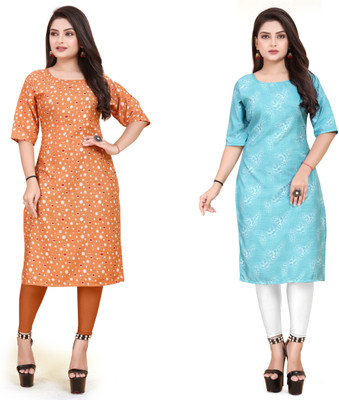 PAFASHION Women Printed A-line Kurta(Multicolor)