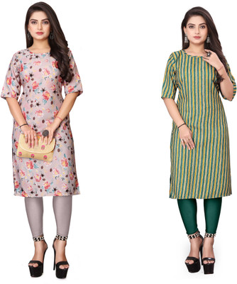 VAISALICREATION Women Printed A-line Kurta(Multicolor)