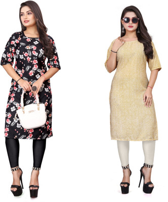 JAYA DESIGNER Women Printed A-line Kurta(Multicolor)