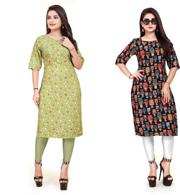 VAISALICREATION Women Printed A-line Kurta(Multicolor)