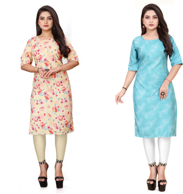 PAFASHION Women Printed A-line Kurta(Multicolor)