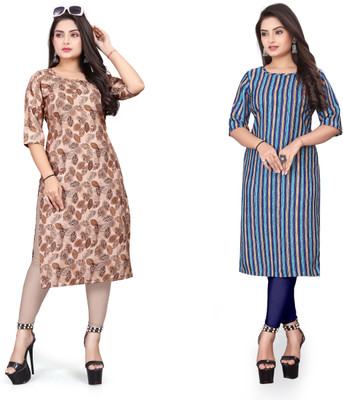 RIDDHI COLLECTION MALL Women Printed A-line Kurta(Multicolor)
