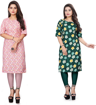 deshmi fashion Women Printed A-line Kurta(Multicolor)