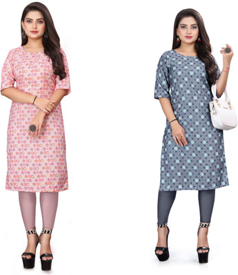 RIDDHI COLLECTION MALL Women Printed A-line Kurta(Multicolor)