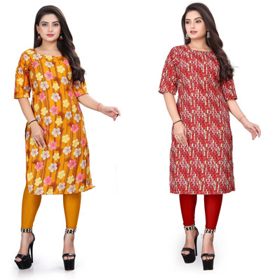 deshmi fashion Women Printed A-line Kurta(Multicolor)