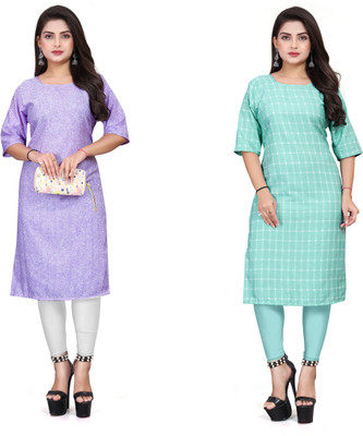 deshmi fashion Women Printed A-line Kurta(Multicolor)