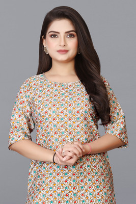 Vishwa Collection Mall Women Printed A-line Kurta(Multicolor)