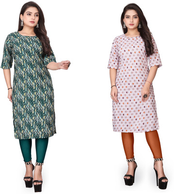 Rd fashion Women Printed A-line Kurta(Multicolor)