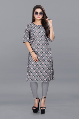 RIDDHI COLLECTION MALL Women Printed A-line Kurta(Multicolor)