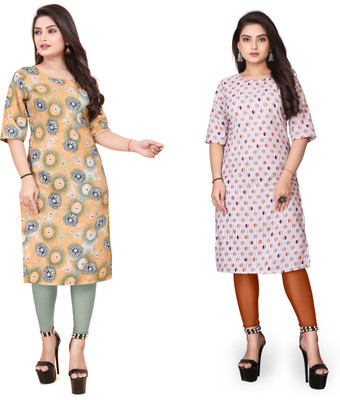 Rd fashion Women Printed A-line Kurta(Multicolor)